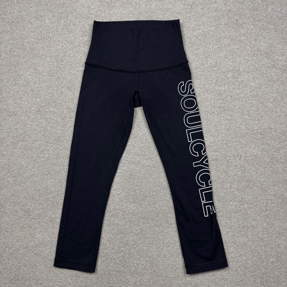 Lululemon x Soulcycle Pants Women's Size 4 Black Compression Lightweight - Picture 1 of 6